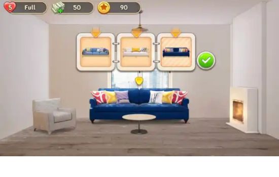 Aplicación de juego de decoración del hogar